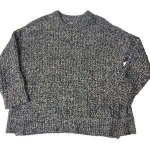 Aerie Oversized Speckled Chunky Knit Mock Neck Sweater Women's M Multicolored